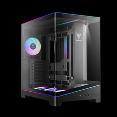 Vỏ case máy tính GAMDIAS ATLAS P6 CG Black | BẢO HÀNH 12 THÁNG | Hỗ Trợ VGA 425mm | Kèm 4 Quạt ARGB