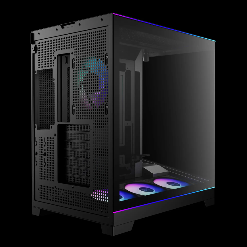 Vỏ case máy tính GAMDIAS ATLAS P6 CG Black | BẢO HÀNH 12 THÁNG | Hỗ Trợ VGA 425mm | Kèm 4 Quạt ARGB