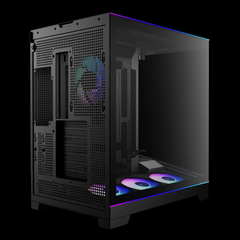 Vỏ case máy tính GAMDIAS ATLAS P6 CG Black | BẢO HÀNH 12 THÁNG | Hỗ Trợ VGA 425mm | Kèm 4 Quạt ARGB