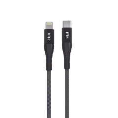 Cáp Sạc Nhanh FeelTek Air Lightning - Type C 180cm (Dây Bện + Kim Loại)