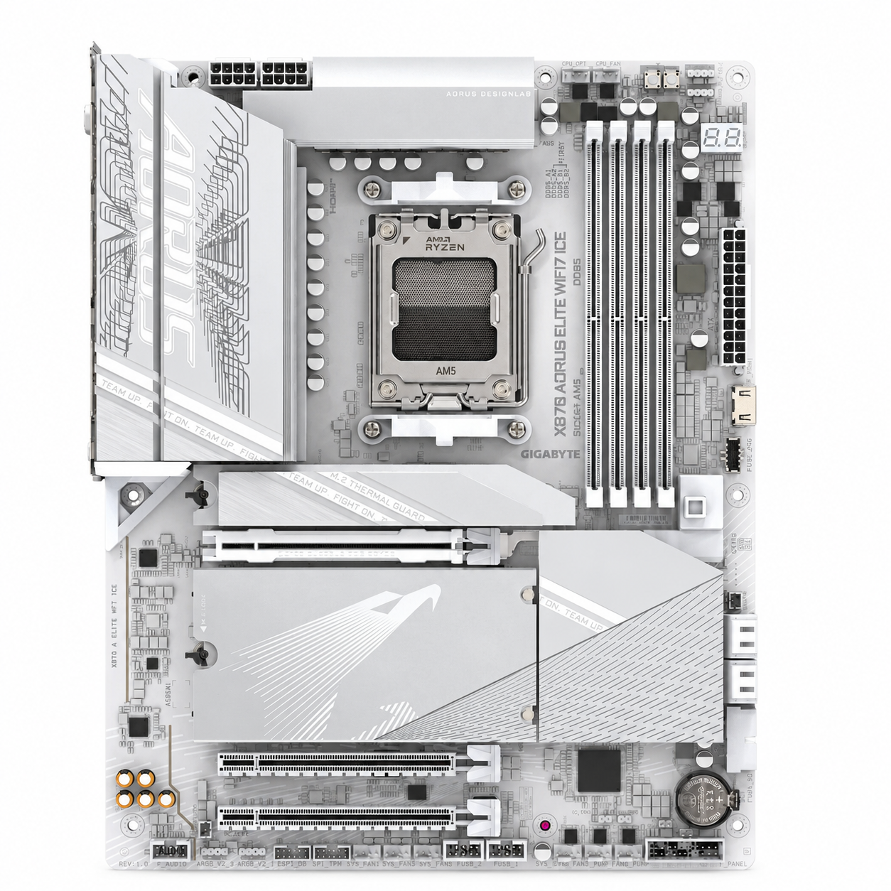 Bo Mạch Chủ GIGABYTE X870 AORUS ELITE WIFI7 ICE DDR5 | Mainboard AMD AM5 Cao Cấp | Chính Hãng