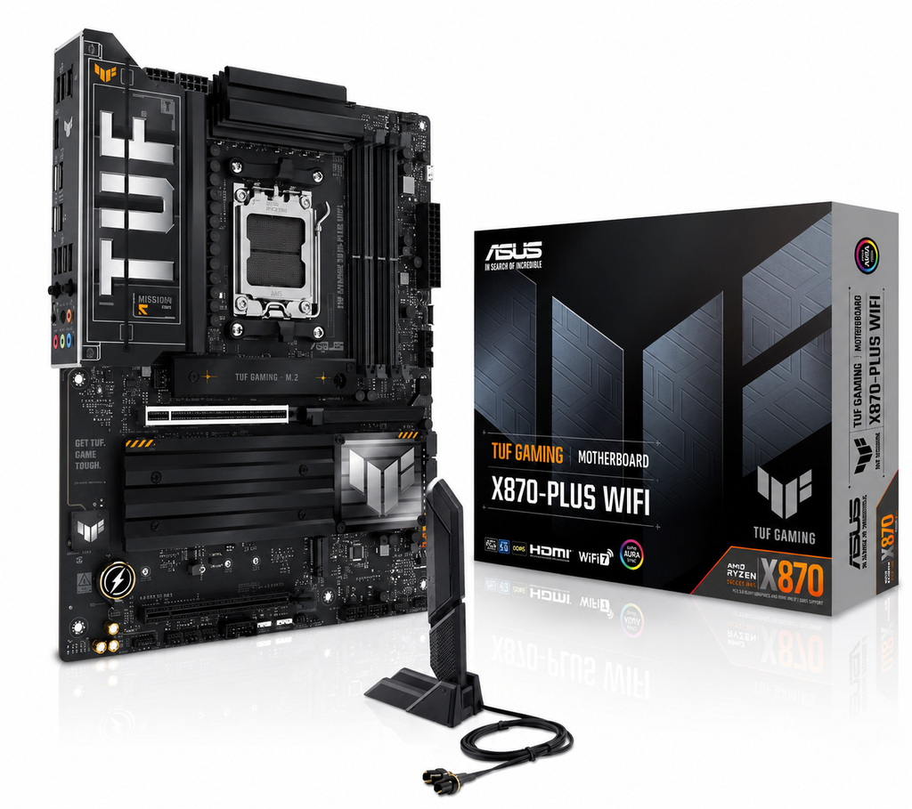 Bo Mạch Chủ ASUS TUF GAMING X870-PLUS WIFI DDR5 | Sức Mạnh Bền Bỉ Cho Hệ Thống AMD Ryzen Thế Hệ Mới