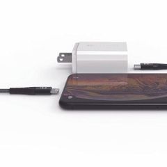 Cáp Sạc Nhanh FeelTek Air Lightning - Type C 120cm (Dây Bện + Kim Loại)