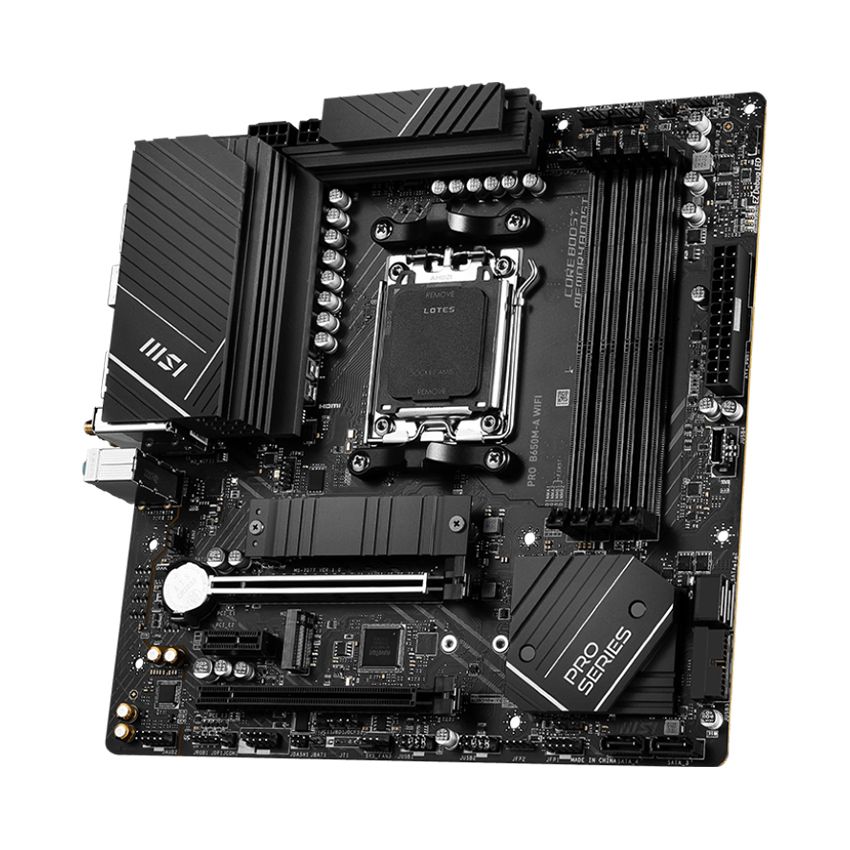 Mainboard MSI PRO B650M-A WIFI (Chipset AMD B650, Socket AM5, 4xDDR5 256GB, mATX)