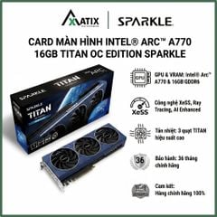 SPARKLE Intel® Arc™ A770 TITAN OC Edition, 16GB GDDR6
