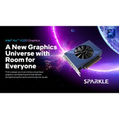 [CHÍNH HÃNG] Card Màn Hình Vga SPARKLE Intel® Arc™ A380 ELF 6GB GDDR6 | 1 Fan - Bảo Hành 3 năm