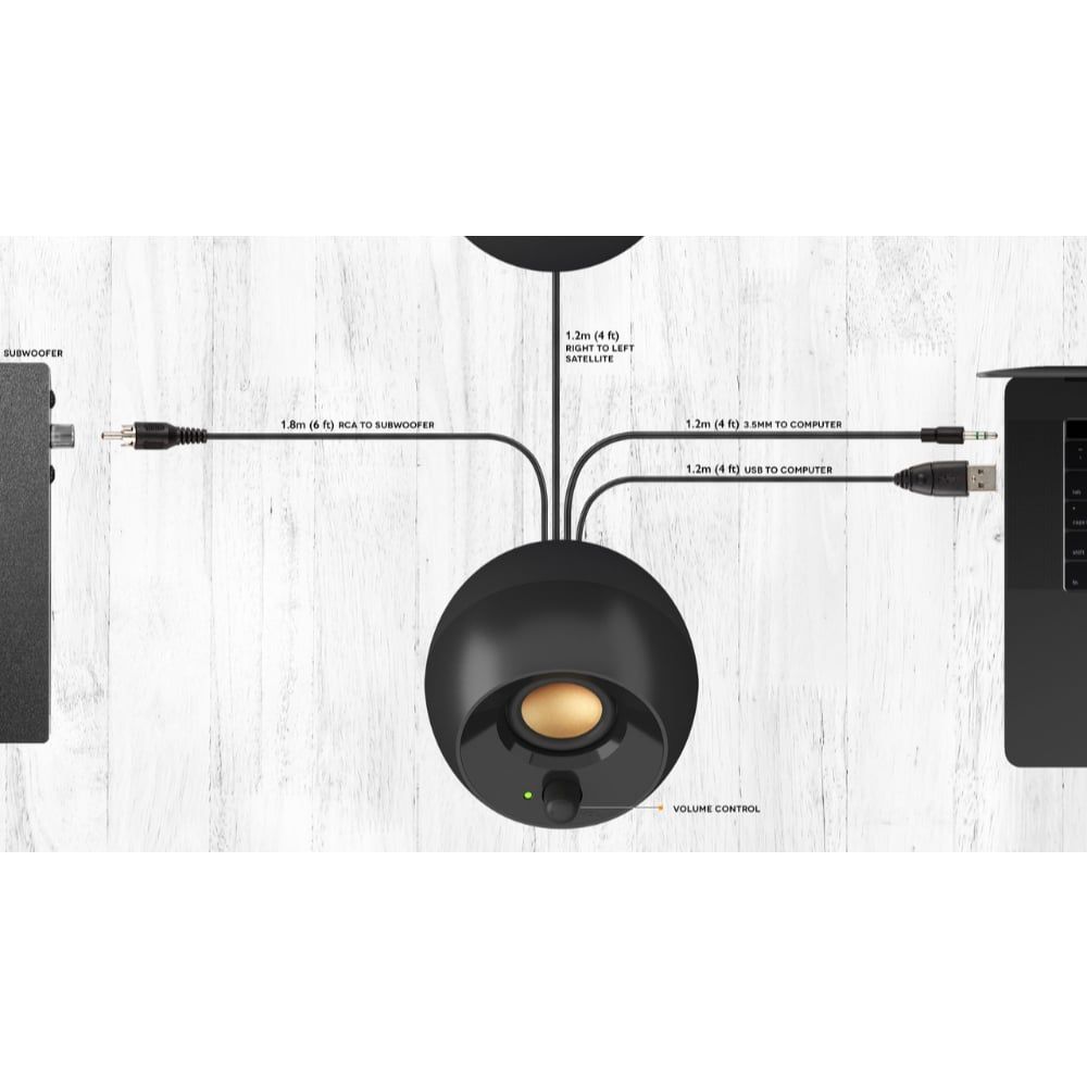 Loa CREATIVE Speake Pebble Plus | USB Adapter PD | ÂM CỰC MẠNH - Bảo Hành 12 tháng
