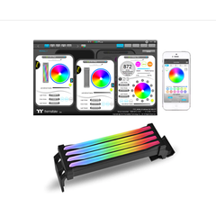 Tản nhiệt ram RGB Pacific R1 Plus DDR4 Điều khiển bằng phần mềm Thermaltake [BH 1 năm]