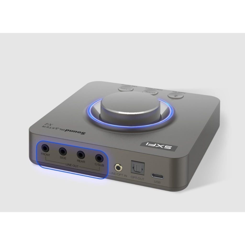 Card âm thanh lắp ngoài CREATIVE Labs Sound Blaster X4 | Âm thanh vòm 7.1 thực & ảo - Bảo Hành 12 tháng
