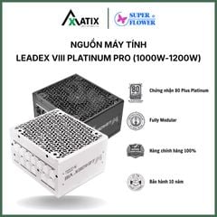 Nguồn Máy Tính PSU Super Flower Leadex VIII Platinum Pro 1000W - 1200W ATX 3.1 Black - White