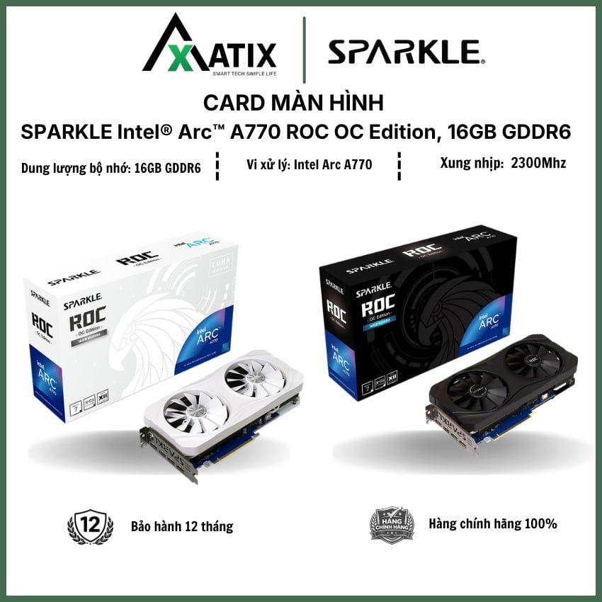 SPARKLE Intel® Arc™ A770 ROC OC Edition, 16GB GDDR6