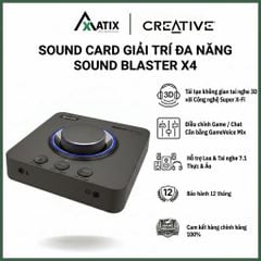 Card âm thanh lắp ngoài CREATIVE Labs Sound Blaster X4 | Âm thanh vòm 7.1 thực & ảo - Bảo Hành 12 tháng