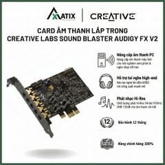 Card âm thanh trong Creative Labs Sound Blaster Audigy Fx V2 black, Âm Thanh 5.1 Độ Phân Giải Cao