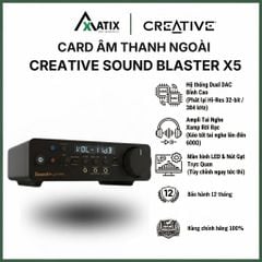Card âm thanh ngoài CREATIVE Labs Sound Blaster X-5 bluetooth | Cổng Balanced 4.4mm - Bảo Hành 12 tháng