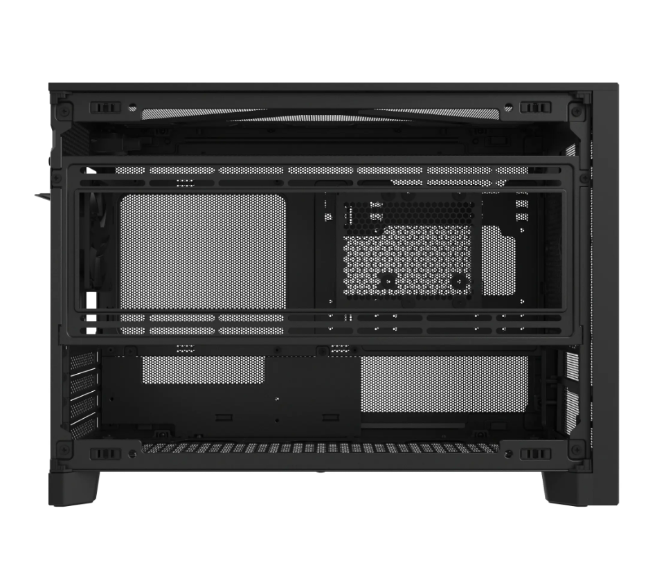 Vỏ Case Máy Tính Montech TEN Black - White | Thiết Kế Module 3 chế độ, Hỗ Trợ VGA dựng và radiator 360mm