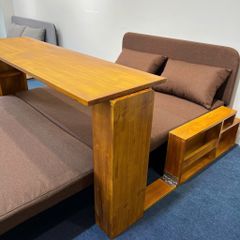 Sofa giường 4 trong 1 có bàn làm việc, bàn ăn SmartFurni SMF30 - Gỗ tự nhiên cao cấp, có hộc để đồ