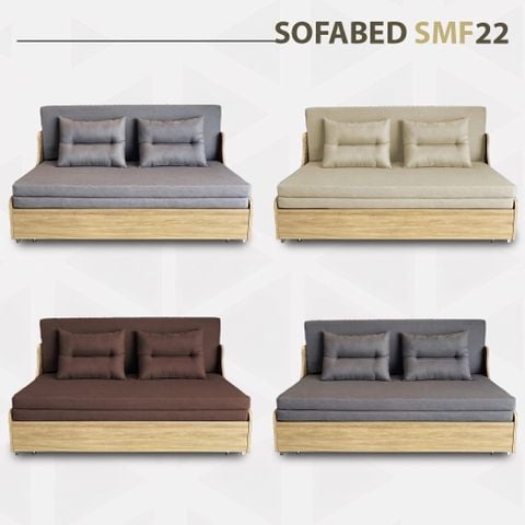 Sofa giường gấp gọn vải lanh canvas SmartFurni - SMF22