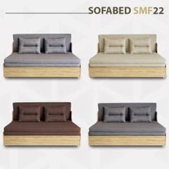 Sofa giường gấp gọn vải lanh canvas SmartFurni - SMF22
