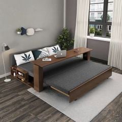 Sofa giường 4 trong 1 SmartFurni SMF28A Gỗ MDF Phủ Melamin  - Tích hợp bàn làm việc + bàn ăn