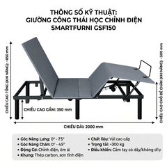 Giường công thái học SmartFurni GSF150