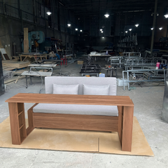 Sofa giường 4 trong 1 SmartFurni SMF28A Gỗ MDF Phủ Melamin  - Tích hợp bàn làm việc + bàn ăn