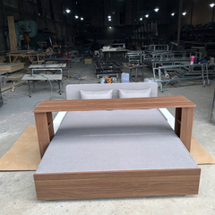 Sofa giường 4 trong 1 SmartFurni SMF28A Gỗ MDF Phủ Melamin  - Tích hợp bàn làm việc + bàn ăn