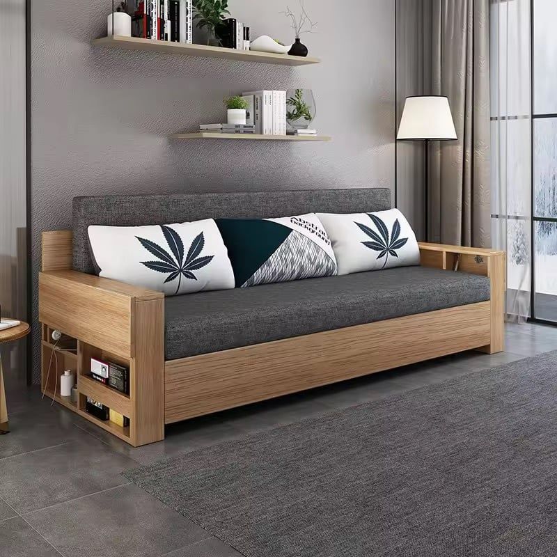Sofa giường 4 trong 1 SmartFurni SMF28A Gỗ MDF Phủ Melamin  - Tích hợp bàn làm việc + bàn ăn