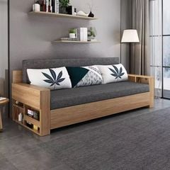 Sofa giường 4 trong 1 SmartFurni SMF28A Gỗ MDF Phủ Melamin  - Tích hợp bàn làm việc + bàn ăn