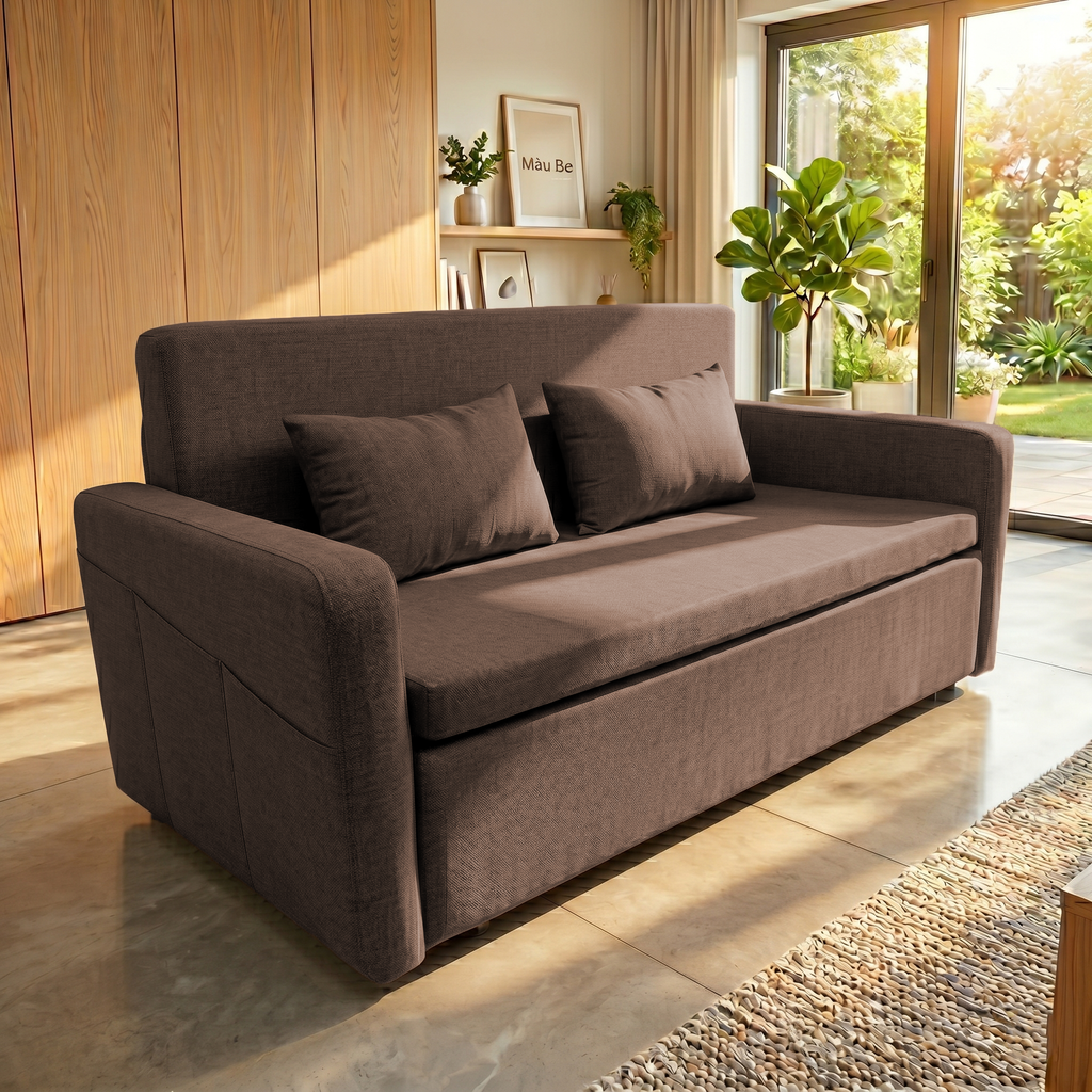 Sofa giường đa năng vải lanh canvas SmartFurni - SMF12A
