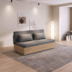 Sofa giường gấp gọn vải lanh canvas SmartFurni - SMF23