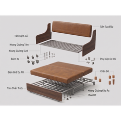 Sofa Giường Da PU SMF22  SmartFurni SMF22-PU