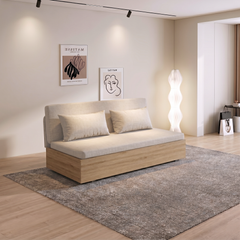 Sofa giường gấp gọn vải lanh canvas SmartFurni - SMF23