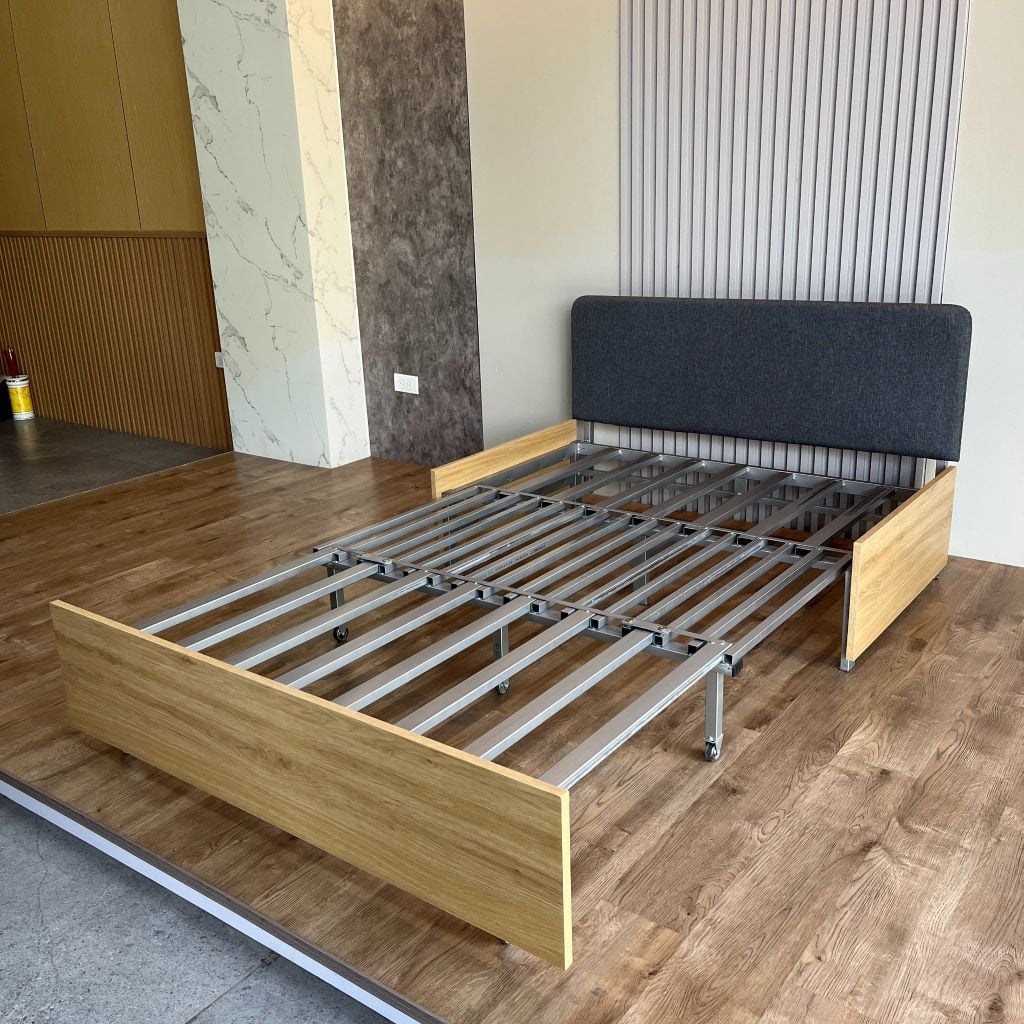Sofa giường gấp gọn vải lanh canvas SmartFurni - SMF23