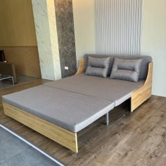 Sofa giường gấp gọn vải lanh canvas SmartFurni - SMF22
