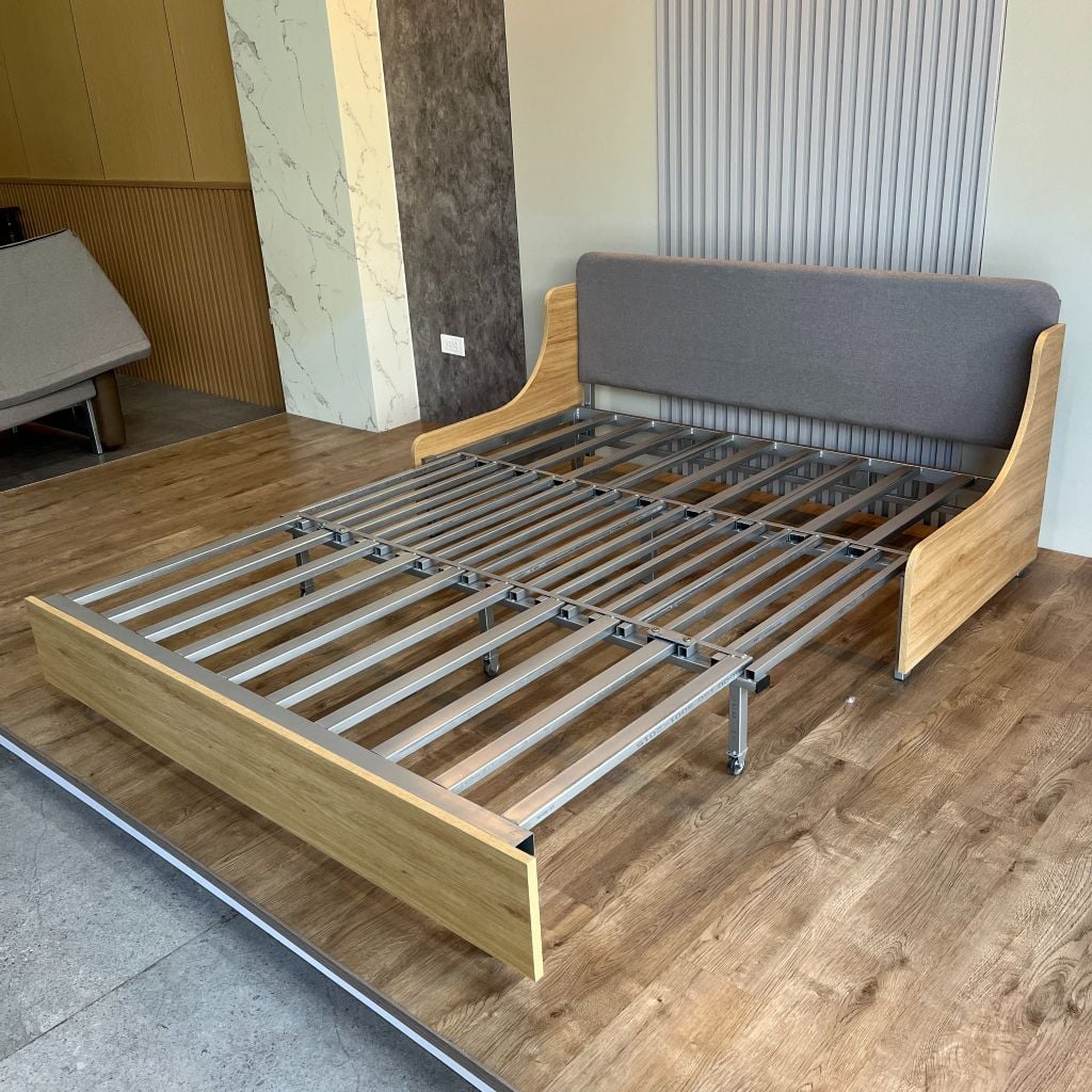 Sofa giường gấp gọn vải lanh canvas SmartFurni - SMF22