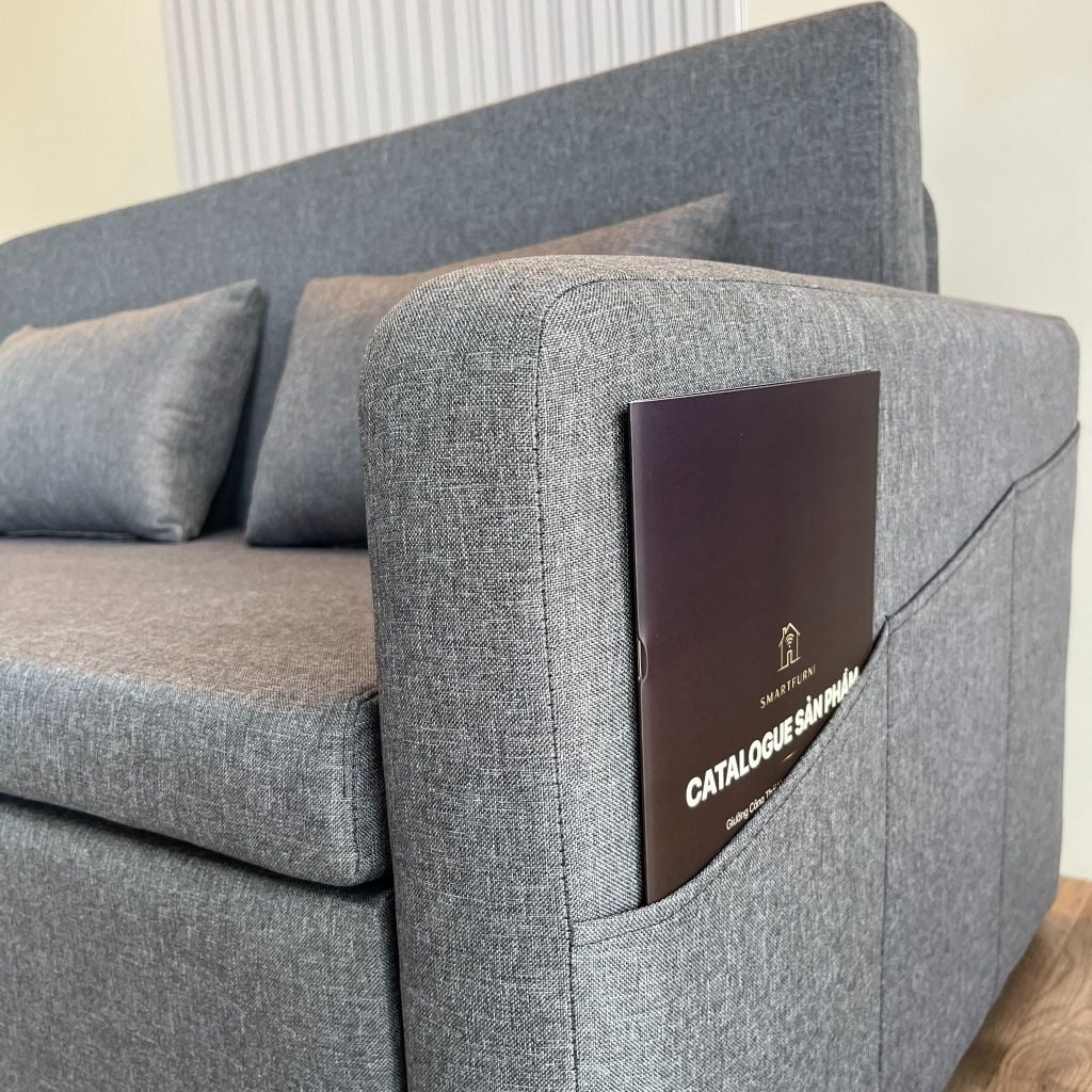Sofa giường đa năng vải lanh canvas SmartFurni - SMF12A
