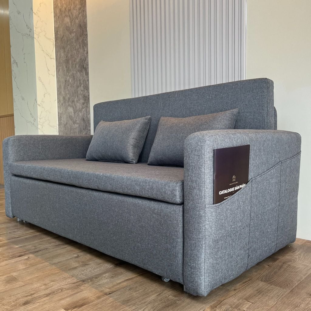 Sofa giường đa năng vải lanh canvas SmartFurni - SMF12A
