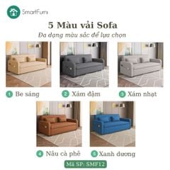 Sofa giường đa năng vải lanh canvas SmartFurni - SMF12A