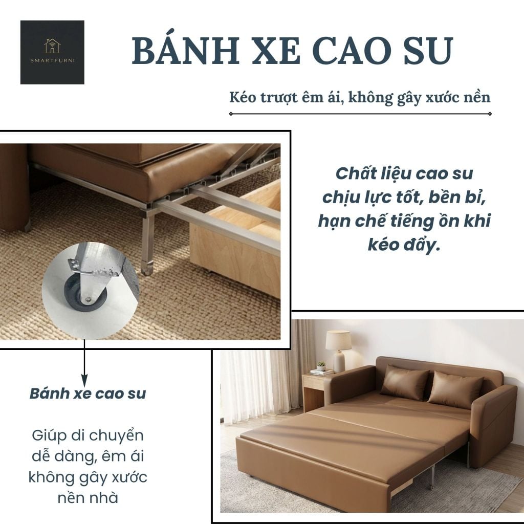 Sofa Giường Da PU SMF12  SmartFurni SMF12-PU