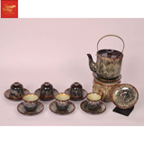  Ấm Chén Men Nham Thạch Bát Tràng 