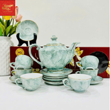  Ấm Chén Quốc Hội -Màu Vân Đá 