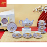  Ấm Chén Quốc Hội Thuận Buồm Xuôi gió -Màu Vân Đá 