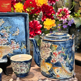  Bộ tích ngư hoa phú quý khay chữ nhật 