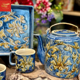  Bộ tích sen dây cổ thời lý trần khay chữ nhật 