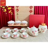  Bộ Ấm Chén Hoa Đào 