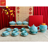  Bộ Ấm Chén Hoa Mai Xanh 