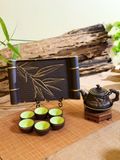  Bộ Ấm Chén Trà Trúc Nhũ Vàng 