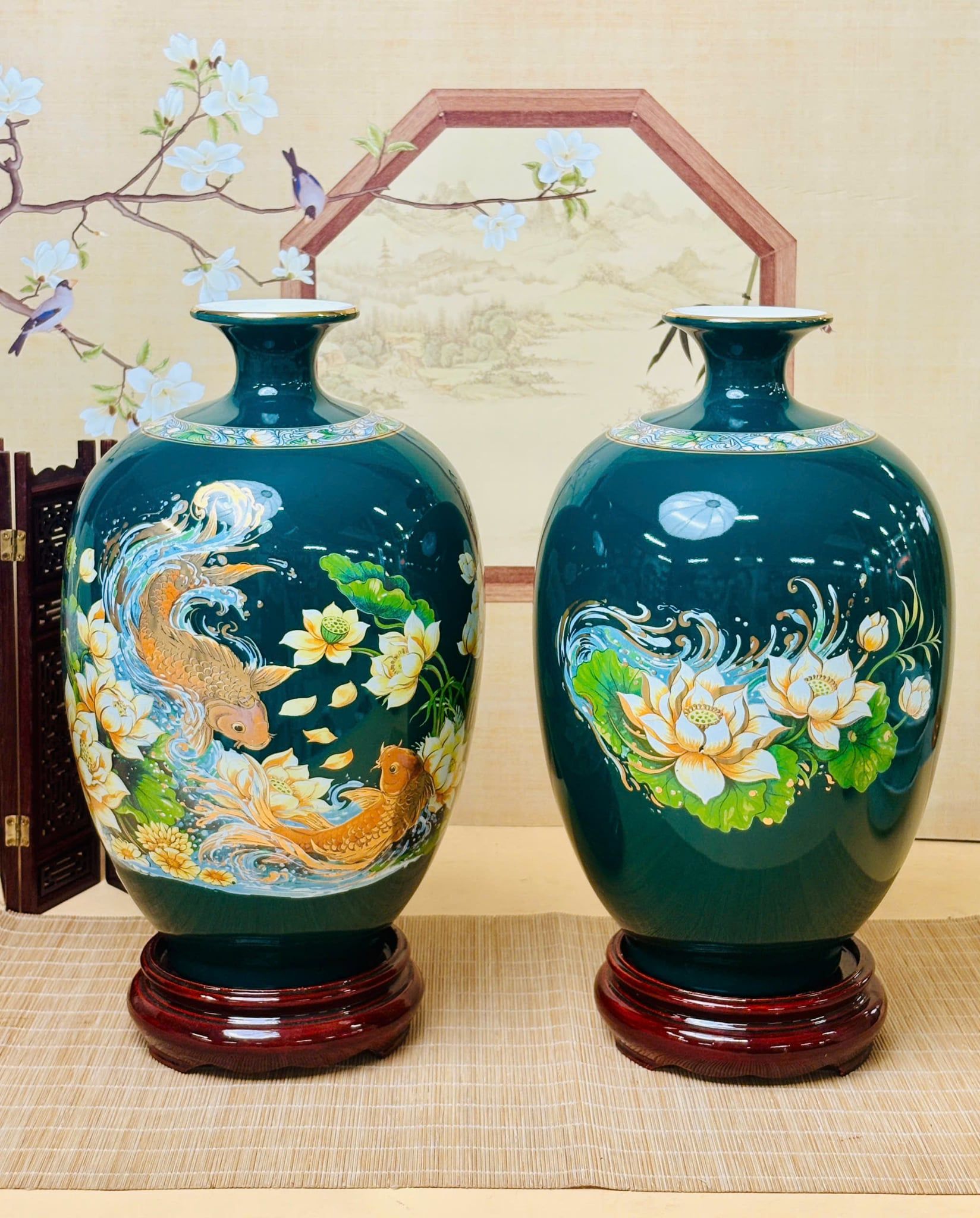  Bình Hút Lộc Công Danh Phú Qúy Dáng Cao 