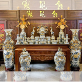  Bộ Đồ Thờ Men Rạn Đắp Nổi 