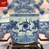  Bát Hương Vuốt Tay Dáng ống-Song Long-Men Tràm Ngọc Nếp 